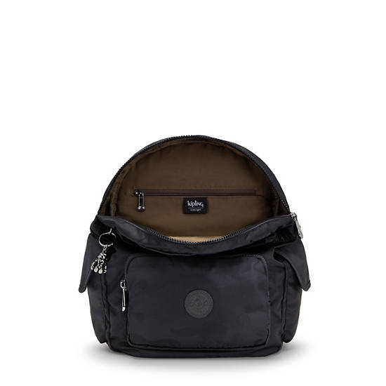 Kipling City Pack Small Klassiska Ryggsäck Svarta Camo | SE 1715NW